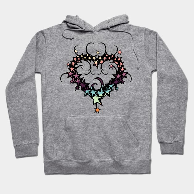 Stars Love Shape Hoodie by NayaRara